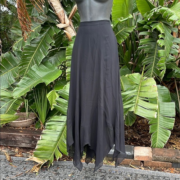 cami NYC silk handkerchief asymmetric  maxi skirt - Picture 1 of 7